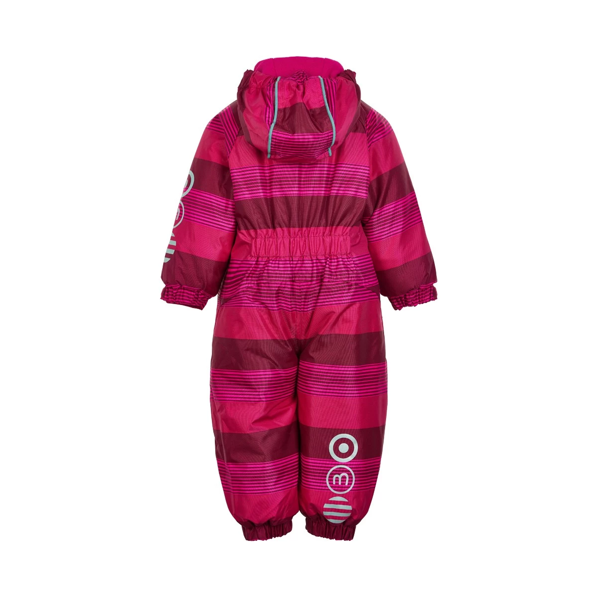 MINYMO Baby Schneeanzug Pink/rot Gestreift Le89 4 MINYMO Baby Schneeanzug Pink/rot Gestreift Le89 – Bild 2