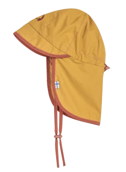 Finkid RANTALI Mädchen Sommerhut Golden Yellow/chilli Mit Nackenschutz