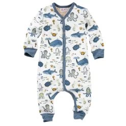 People Wear Organic Baby Overall Weiß Unterwasserwelt