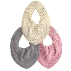 Pippi Halstücher 3er Set Pünktchen Rosa/grau/creme -Baby Produkte Geschäft 3716 556 d 1280x1280