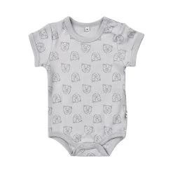 Pippi Kurzarm Body Grau/weiß Streifen & Wald Tiere 4er Pack Baumwolle -Baby Produkte Geschäft 3820 190 1280x1280