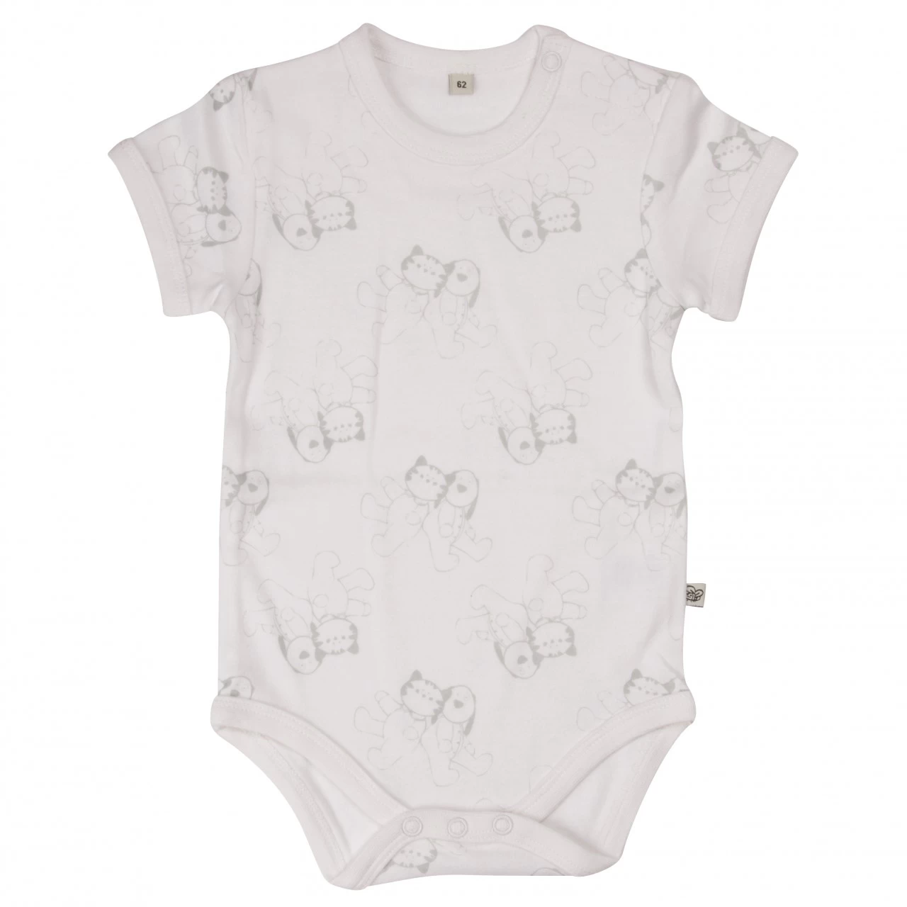 Pippi Kurzarm Body Weiß/offwhite Sternchen & Tiere 4er Pack Baumwolle 7 Pippi Kurzarm Body Weiß/offwhite Sternchen & Tiere 4er Pack Baumwolle – Bild 5