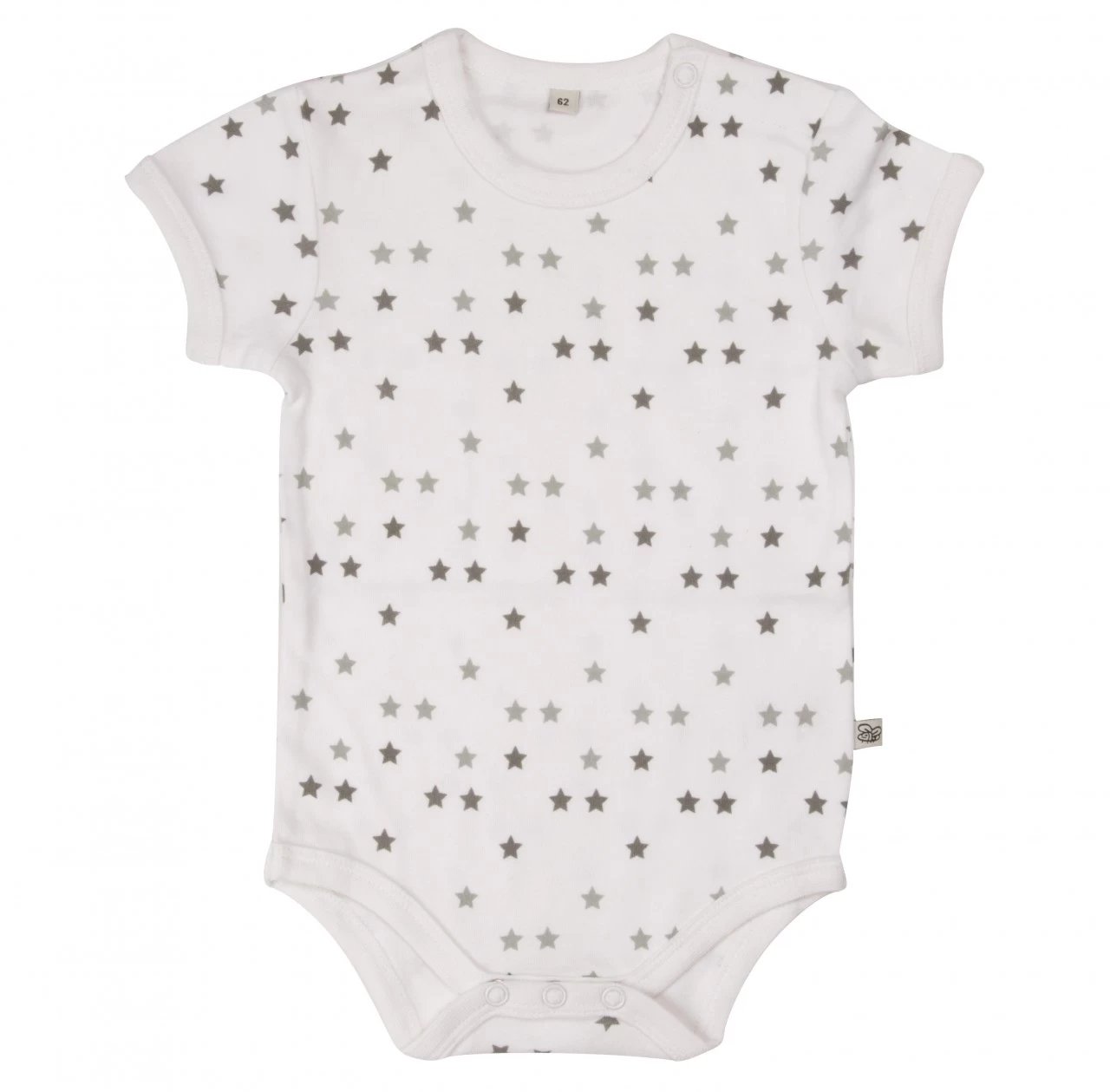 Pippi Kurzarm Body Weiß/offwhite Sternchen & Tiere 4er Pack Baumwolle 6 Pippi Kurzarm Body Weiß/offwhite Sternchen & Tiere 4er Pack Baumwolle – Bild 4