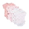 Pippi Kurzarm Body Rosa Eulen & Zootiere 4er Pack Baumwolle -Baby Produkte Geschäft 3820 501 1280x1280