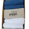 Pippi Mullwindeln Organic 4er Pack Mittelblau/weiß Biobaumwolle -Baby Produkte Geschäft 4455 valletrta weiss box 1280x1280