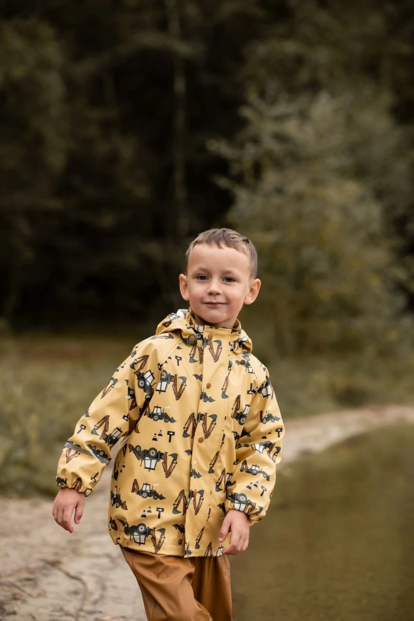 CeLaVi Regenset Traktor Baggerlader Zweiteiler Regenanzug Strohgelb/schwarz 8 CeLaVi Regenset Traktor Baggerlader Zweiteiler Regenanzug Strohgelb/schwarz – Bild 6