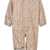 Celavi Regenoverall Blümchen Sandbeige/rosa Einteiler -Baby Produkte Geschäft Celavi 310270 5270 A 1280x1280