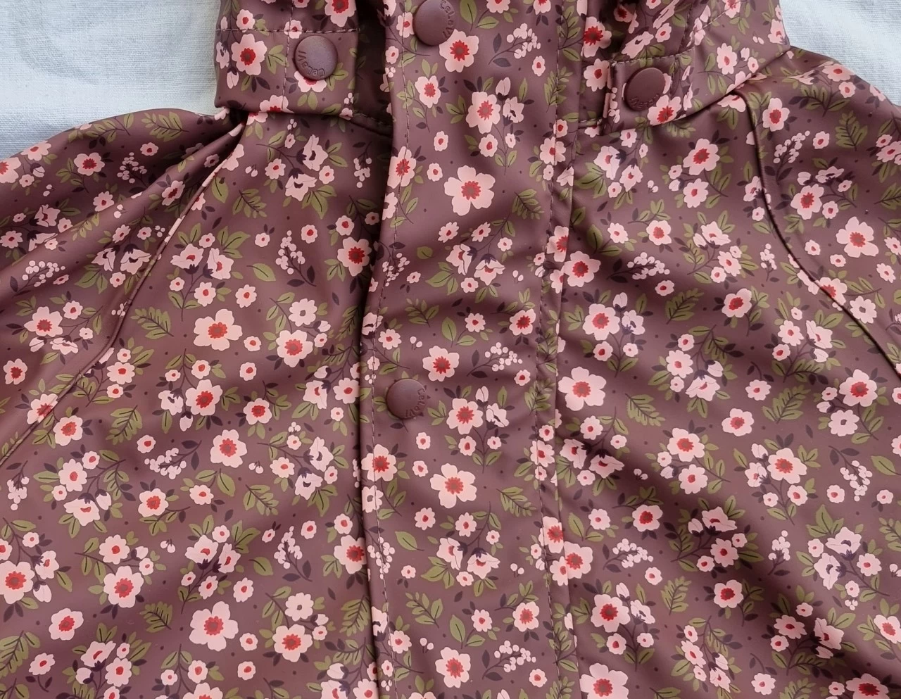 CeLaVi Regenset Blümchen Rosenholz Berry Zweiteiler 4 CeLaVi Regenset Blümchen Rosenholz Berry Zweiteiler – Bild 2