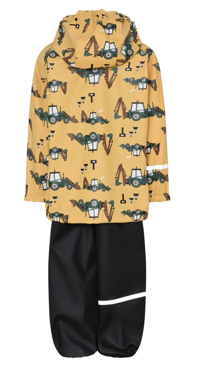 CeLaVi Regenset Traktor Baggerlader Zweiteiler Regenanzug Strohgelb/schwarz 4 CeLaVi Regenset Traktor Baggerlader Zweiteiler Regenanzug Strohgelb/schwarz – Bild 2