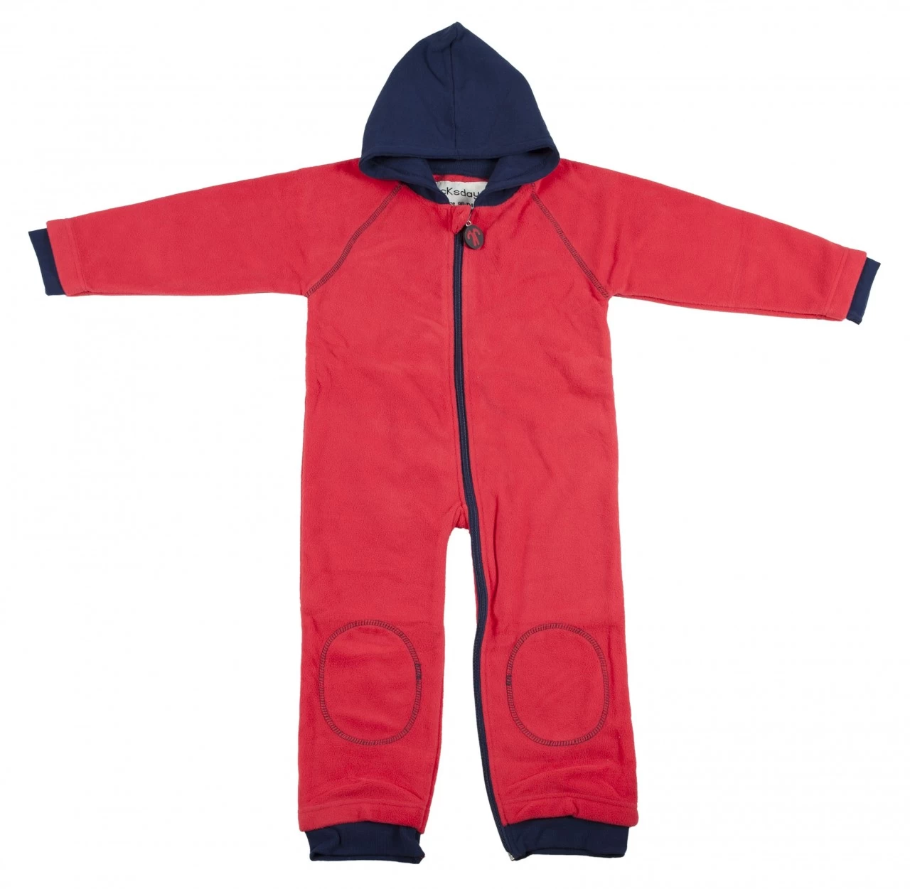 Ducksday Fleeceanzug Fleeceoverall Red / Blue 3 Ducksday Fleeceanzug Fleeceoverall Red / Blue