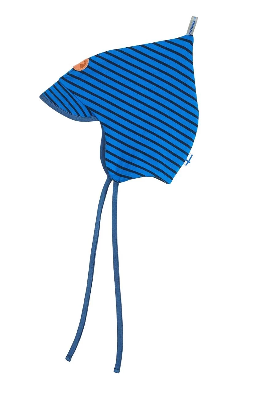 Finkid POPI SPRING Blue/navy Jersey Zipfelmütze Mit Sonnenschild 3 Finkid POPI SPRING Blue/navy Jersey Zipfelmütze Mit Sonnenschild