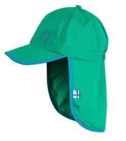 Finkid LAKKI Pepper Green/seaport Cap Mit Nackenschutz