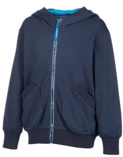 Finkid PUMPPU Denim/navy Baby Sweatjacke Mit Kapuze