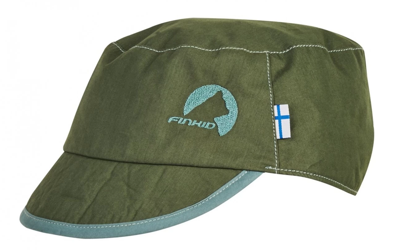 Finkid MIKKE Bronze Green / Trellis Sommer Cap Mit UV Schutz 3 Finkid MIKKE Bronze Green / Trellis Sommer Cap Mit UV Schutz