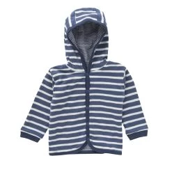 Baby Baumwolljacke Gestreift Mit Kapuze Bio-Baumwolle