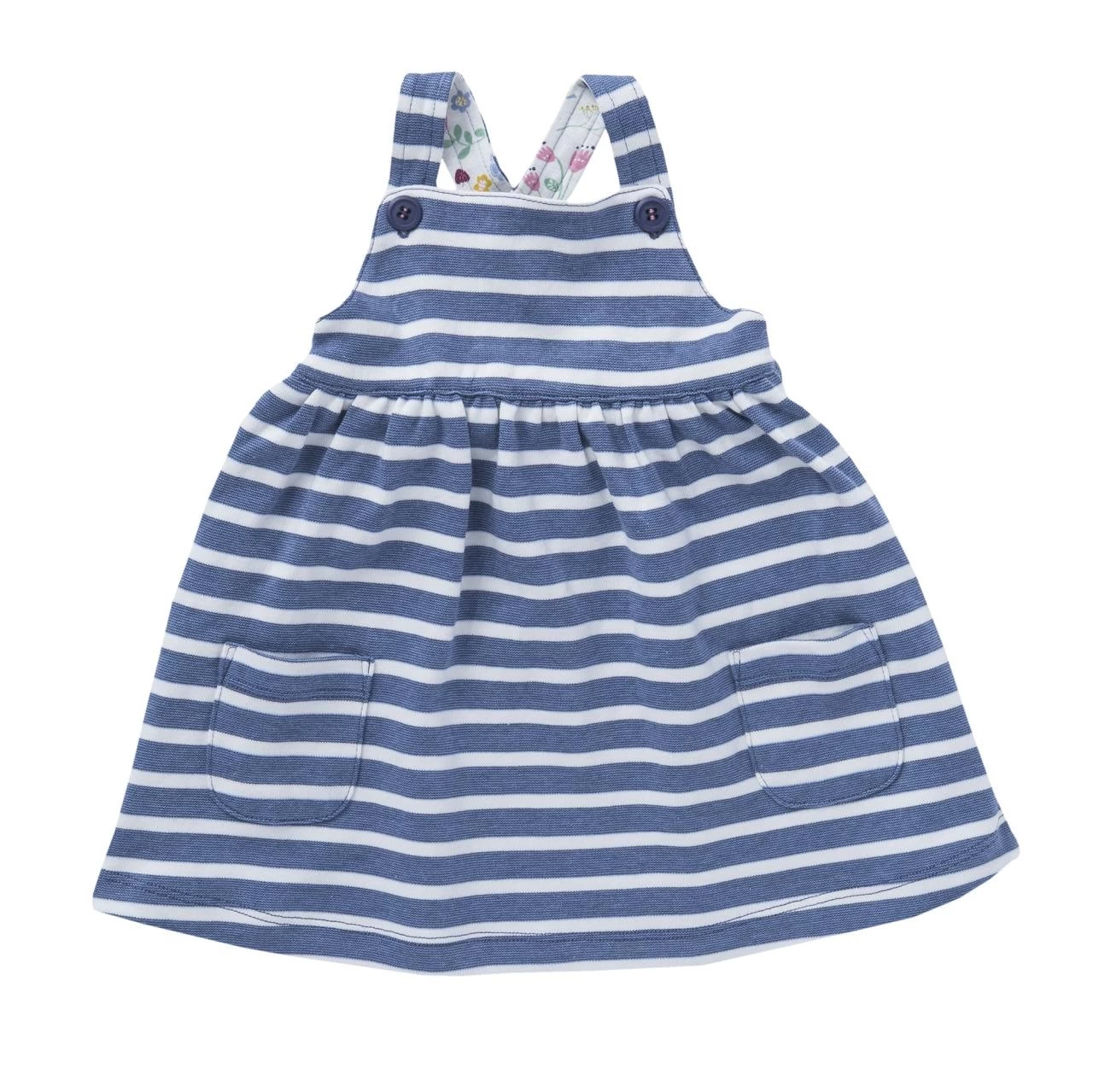 People Wear Organic Jersey Trägerkleid Blau Geringelt Bio-Baumwolle 3 People Wear Organic Jersey Trägerkleid Blau Geringelt Bio-Baumwolle