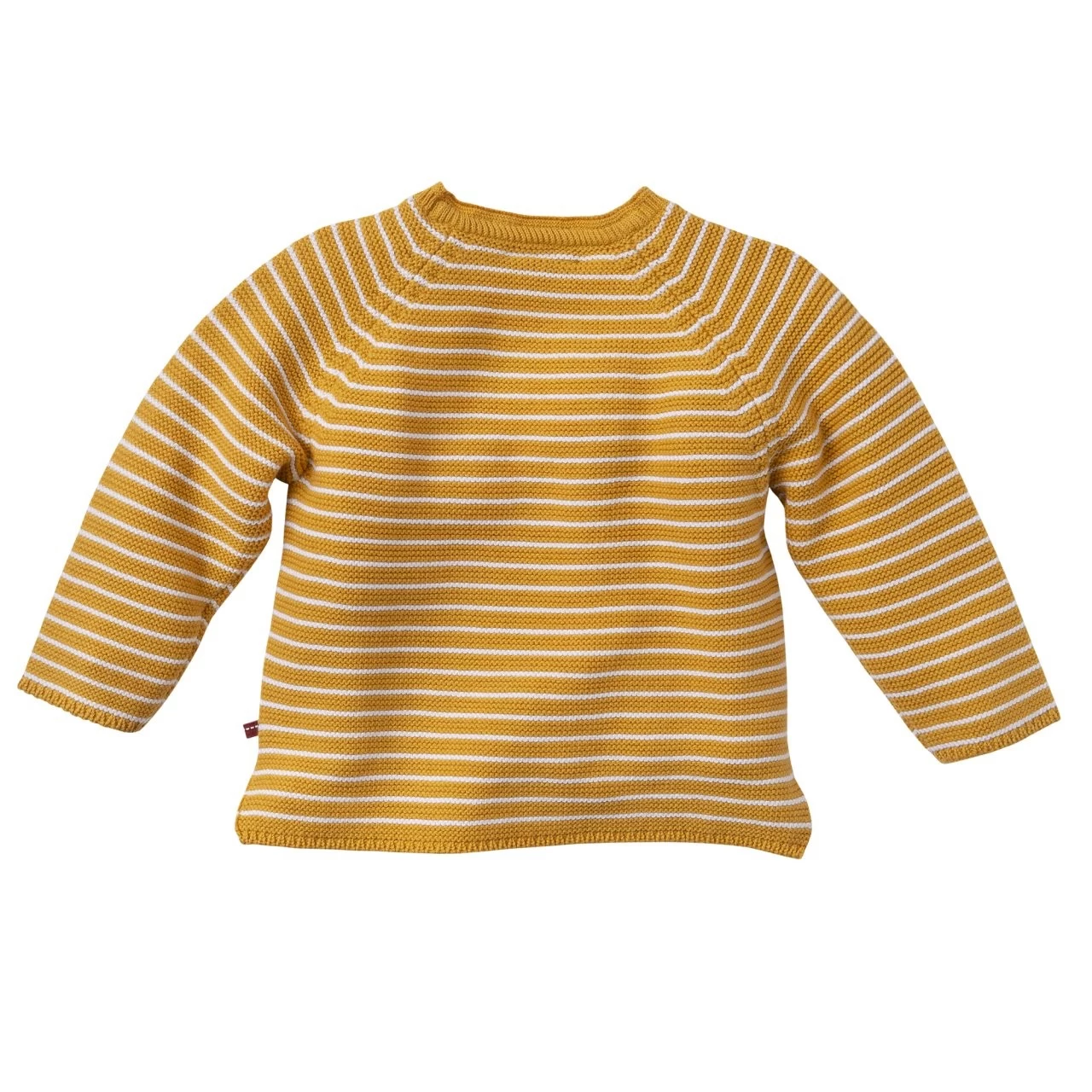 People Wear Organic Strick Pullover Honiggelb Geringelt Bio-Baumwolle 4 People Wear Organic Strick Pullover Honiggelb Geringelt Bio-Baumwolle – Bild 2