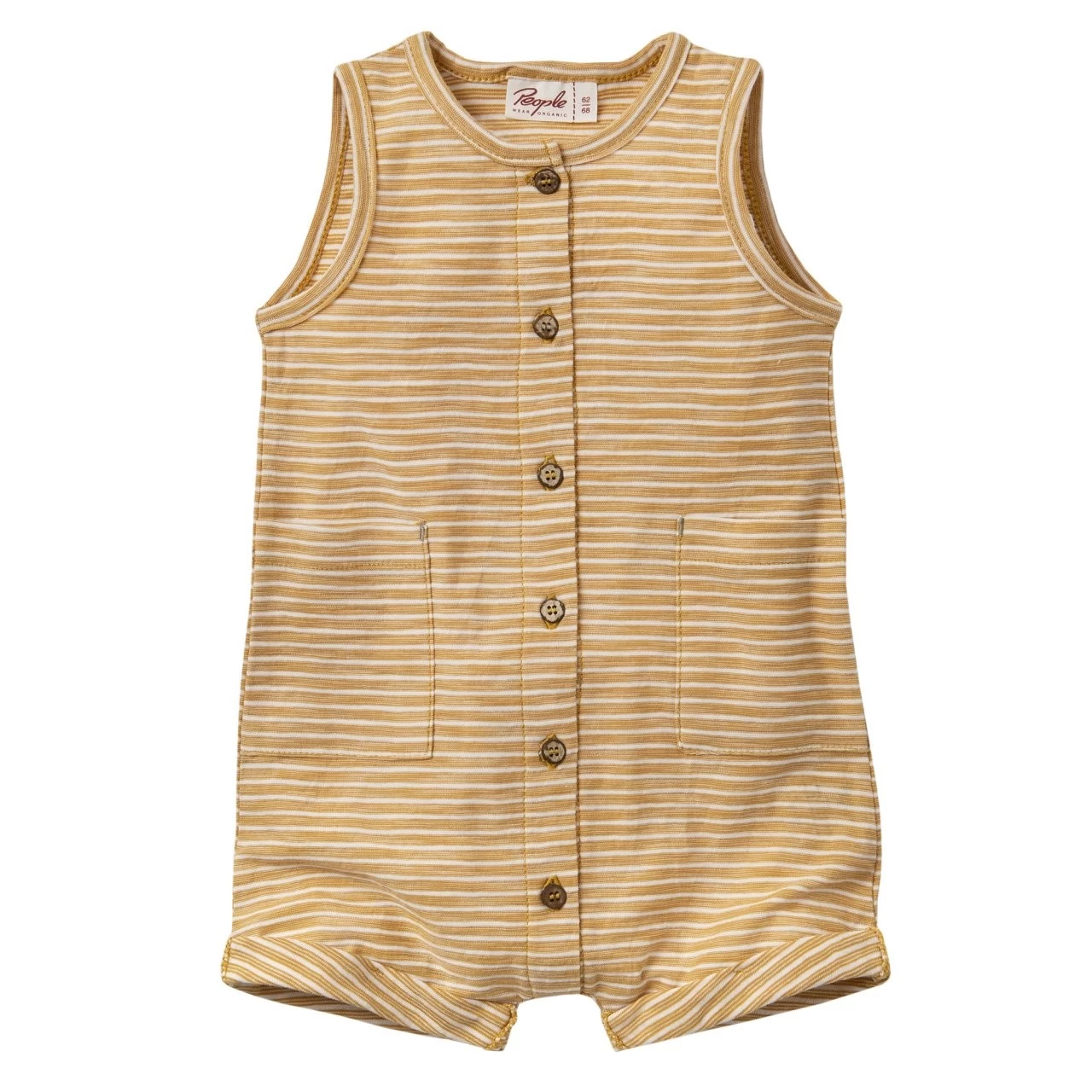 People Wear Organic Baby Spieler Gelb Geringelt Sommer Overall 3 People Wear Organic Baby Spieler Gelb Geringelt Sommer Overall
