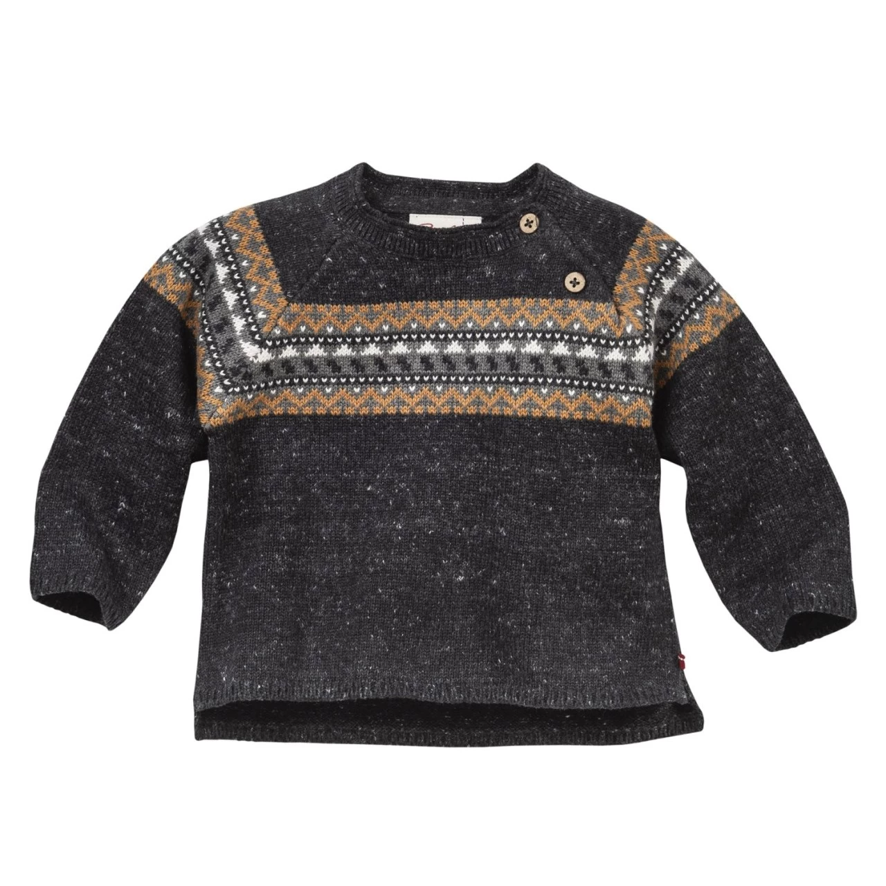 People Wear Organic Norweger Strick Pullover Anthrazit Melange Bio-Baumwolle 3 People Wear Organic Norweger Strick Pullover Anthrazit Melange Bio-Baumwolle