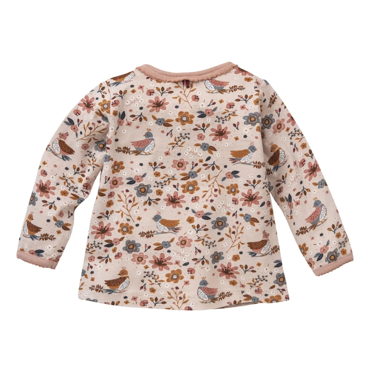 People Wear Organic Mädchen Langarmshirt Rosa Wintervögel 4 People Wear Organic Mädchen Langarmshirt Rosa Wintervögel – Bild 2