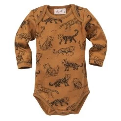 People Wear Organic Langarmbody Schneeleopard Body Bio-Baumwolle