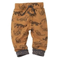 People Wear Organic Baby Wendehose Zimt Schneeleopard