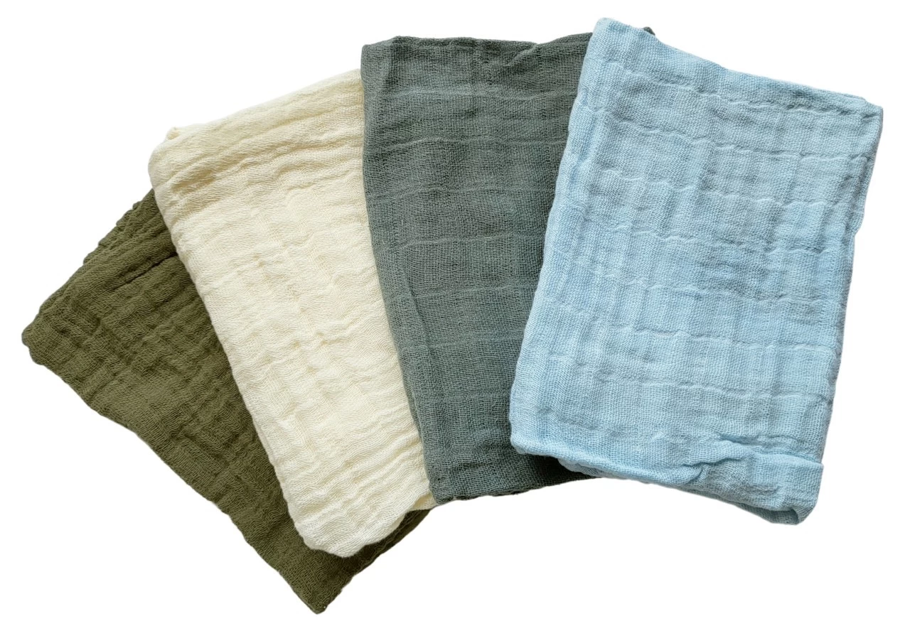 Pippi Babywear Mulltücher Moos Lead 4er Pack Organic 5 Pippi Babywear Mulltücher Moos Lead 4er Pack Organic – Bild 3