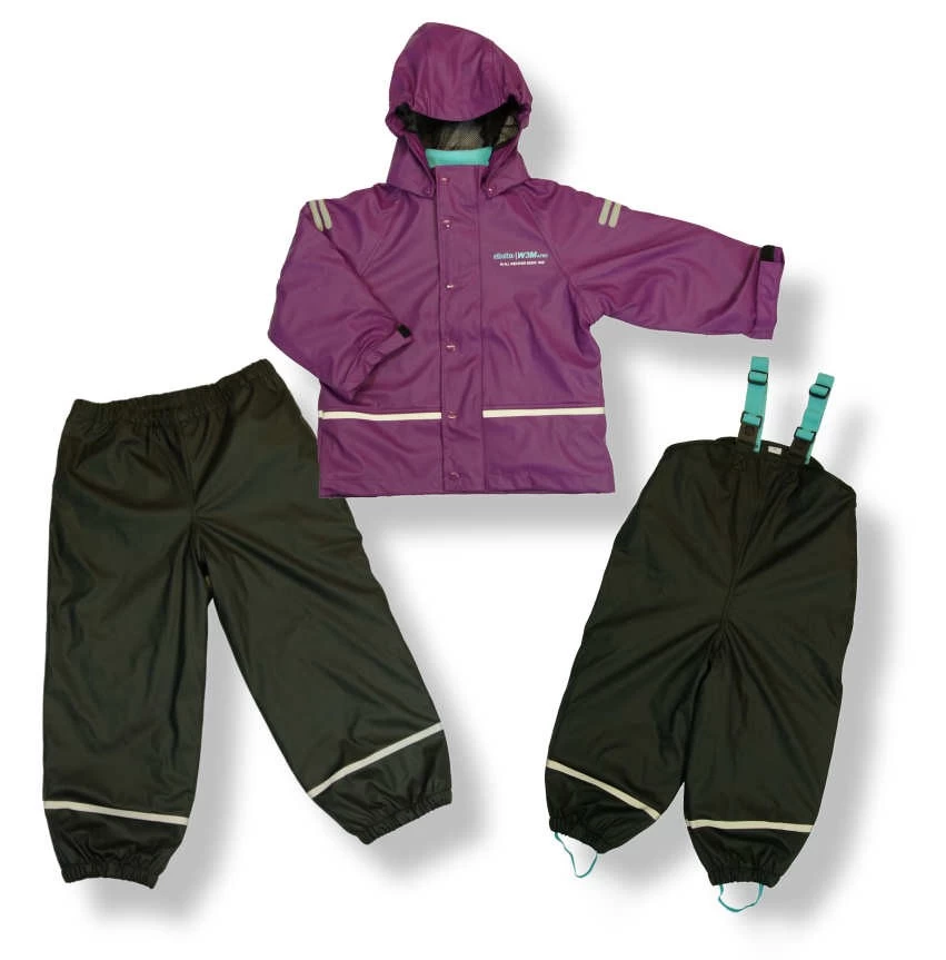 Abeko Thermo Matschanzug 2teilig SALME Lila/schwarz 3 Abeko Thermo Matschanzug 2teilig SALME Lila/schwarz