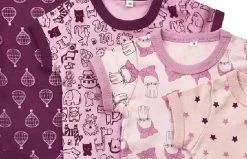 Pippi Kurzarm Body Kätzchen & Balloons Lila/rosa 4er Pack Baumwolle -Baby Produkte Geschäft baby body pippi lilarosa 1280x1280