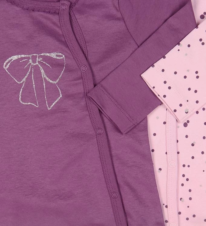 MeToo Baby Schlafanzüge Lilac/rose 2er Pack Organic Baumwolle GOTS 5 MeToo Baby Schlafanzüge Lilac/rose 2er Pack Organic Baumwolle GOTS – Bild 3