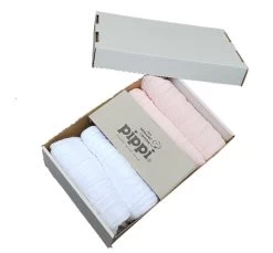 Pippi Mulltücher 4er Pack Hellrosa/weiß Organic Baumwolle -Baby Produkte Geschäft babywindeln rosa weiss 1280x1280