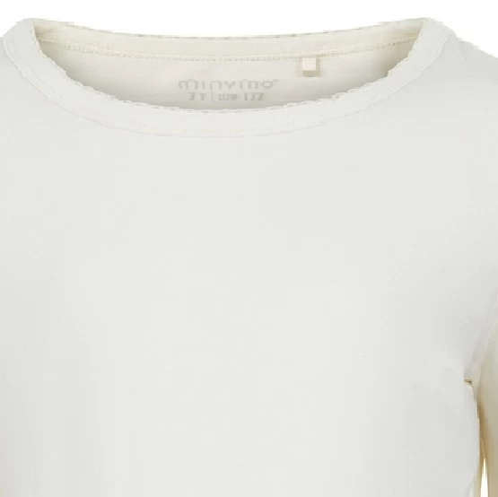 Minymo Mädchen Langarmshirt Cremeweiß Viskose Aus Bambus 4 Minymo Mädchen Langarmshirt Cremeweiß Viskose Aus Bambus – Bild 2