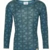 Celavi Wollshirt Goblin Blue Snowflake Unterhemd Langarm Merino Schurwolle -Baby Produkte Geschäft celavi 4159 goblin blue 1280x1280