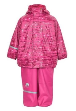 CeLaVi Thermo Regenset Berry/pink Gemustert Zweiteiler