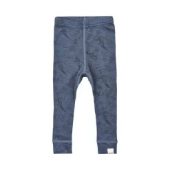 Celavi Baby Leggings Wolle Jeansblau Mit Flugzeugen