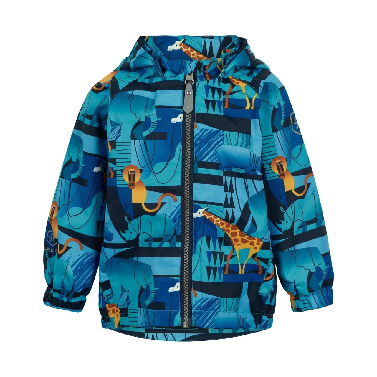 Color Kids Kinder Regenjacke Zootiere Blau 3 Color Kids Kinder Regenjacke Zootiere Blau