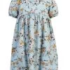 Creamie Kleid Himmelblau Flowers