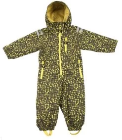 Ducksday Regenanzug Atmungsaktiv Oliv/gelb Regenoverall Clyde