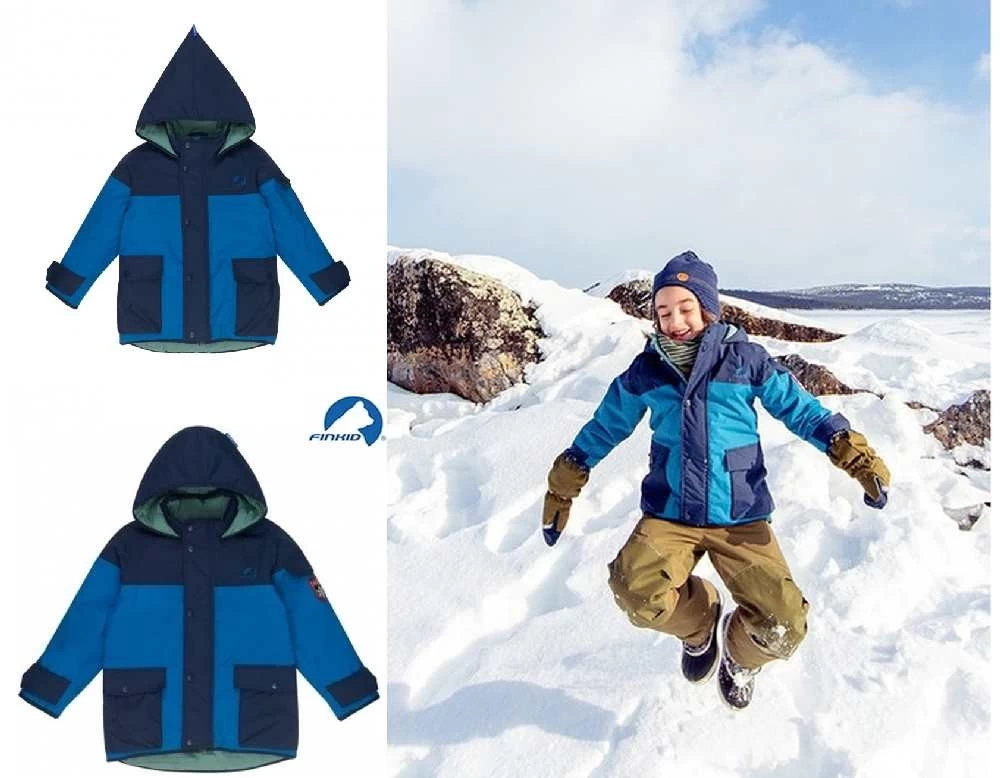 Finkid PIKKU TUPPI Winterjacke Outdoorjacke Navy/seaport 4 Finkid PIKKU TUPPI Winterjacke Outdoorjacke Navy/seaport – Bild 2