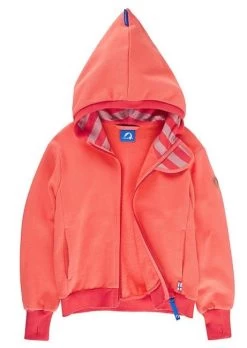 Finkid Pulssi Coral/fire Sweatjacke Zip-In Jacke Mit Kapuze