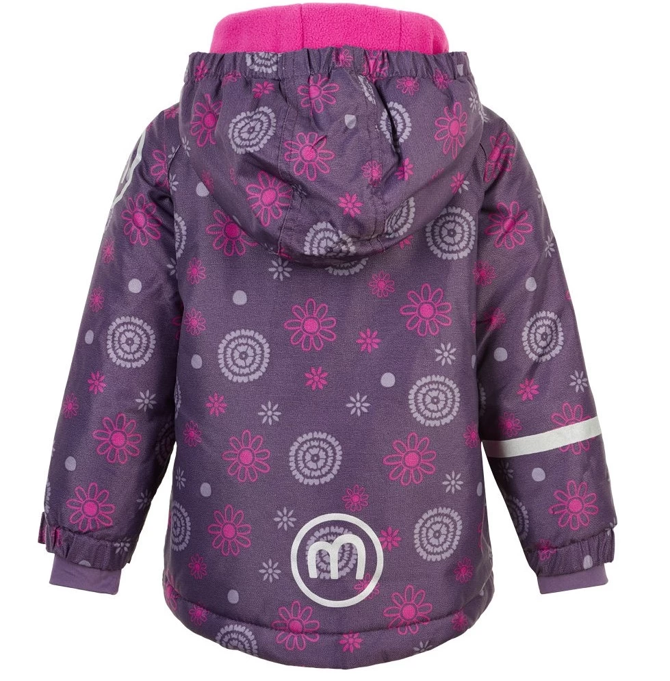 Minymo Mädchen Winterjacke Loganberry Flowers Lila Doppelzipper 4 Minymo Mädchen Winterjacke Loganberry Flowers Lila Doppelzipper – Bild 2