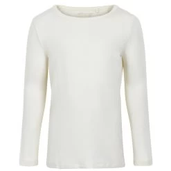 Minymo Mädchen Langarmshirt Cremeweiß Viskose Aus Bambus
