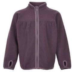 Minymo Mädchen Fleecejacke Black Plum Violett