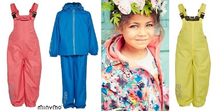 Minymo Mädchen Regenhose Coral Echo57 4 Minymo Mädchen Regenhose Coral Echo57 – Bild 2