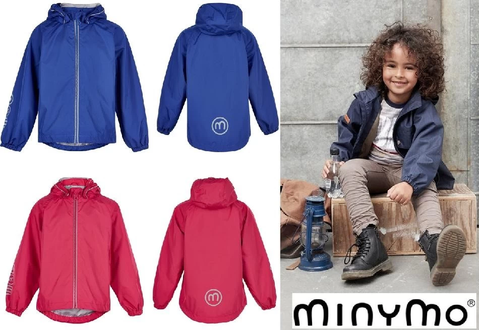 Minymo Kinder Regenjacke Mittelblau Jazz60 4 Minymo Kinder Regenjacke Mittelblau Jazz60 – Bild 2