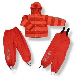 Minymo Thermo Matschanzug Lena Rot/coral Winter Regenkombi Mit Fleecefutter -Baby Produkte Geschäft minymo regenset lena2 1280x1280