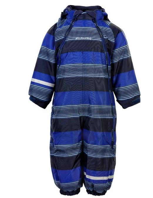 MINYMO Thermo Schneeoverall Placid Blue Gestreift 3 MINYMO Thermo Schneeoverall Placid Blue Gestreift