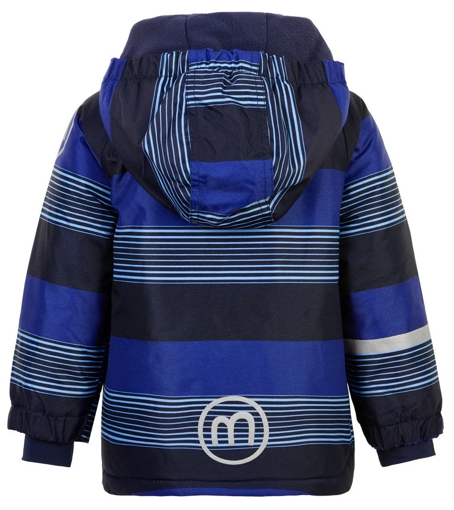 Minymo Winterjacke Placid Blue Gestreift Doppelzipper 4 Minymo Winterjacke Placid Blue Gestreift Doppelzipper – Bild 2