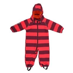 Minymo Softshellanzug Winn86 Blockstreifen Purple/pink