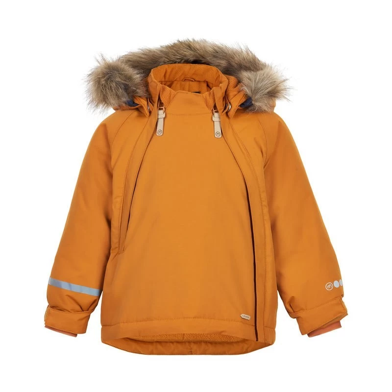 Minymo Thermo Winterjacke Kürbis Doppelzipper Wasserdicht 3 Minymo Thermo Winterjacke Kürbis Doppelzipper Wasserdicht